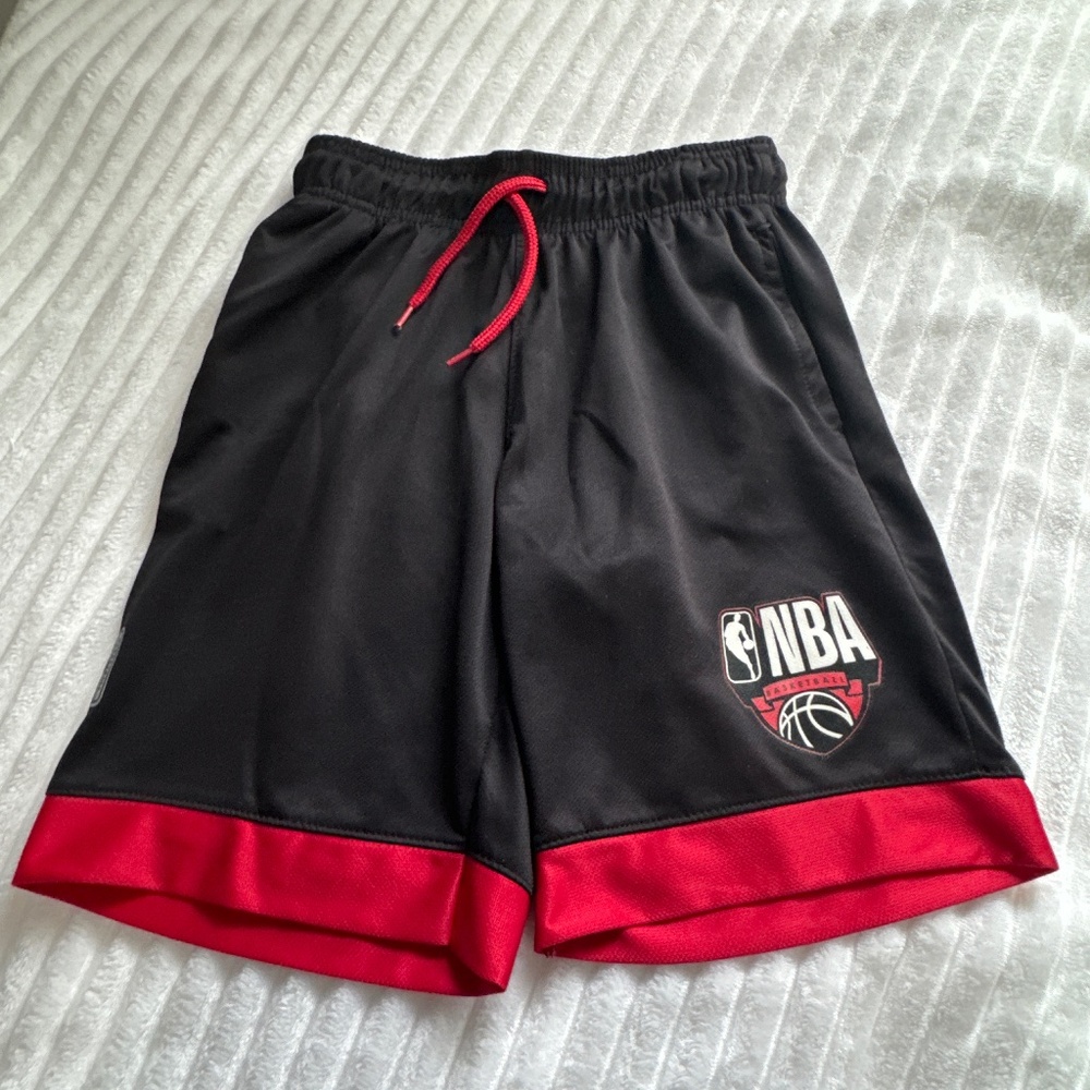 Red, black and white active shorts. Size 10-12 boys. Great condition!
